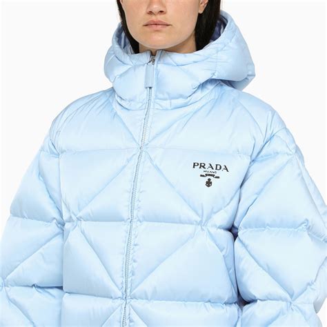 Prada light blue puffer jacket